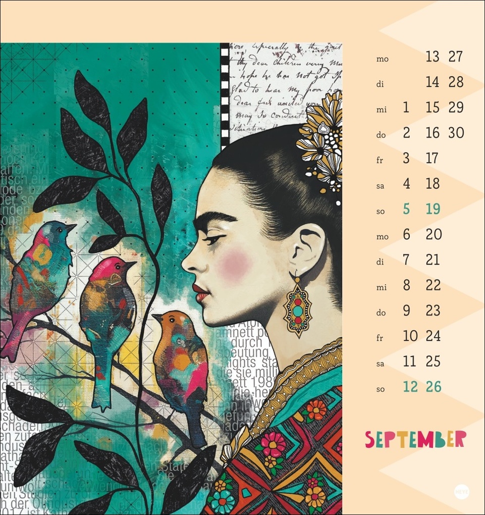 Weitere Ansicht: Frida Postkartenkalender 2027