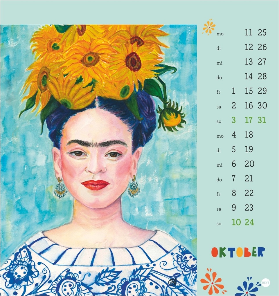 Weitere Ansicht: Frida Postkartenkalender 2027