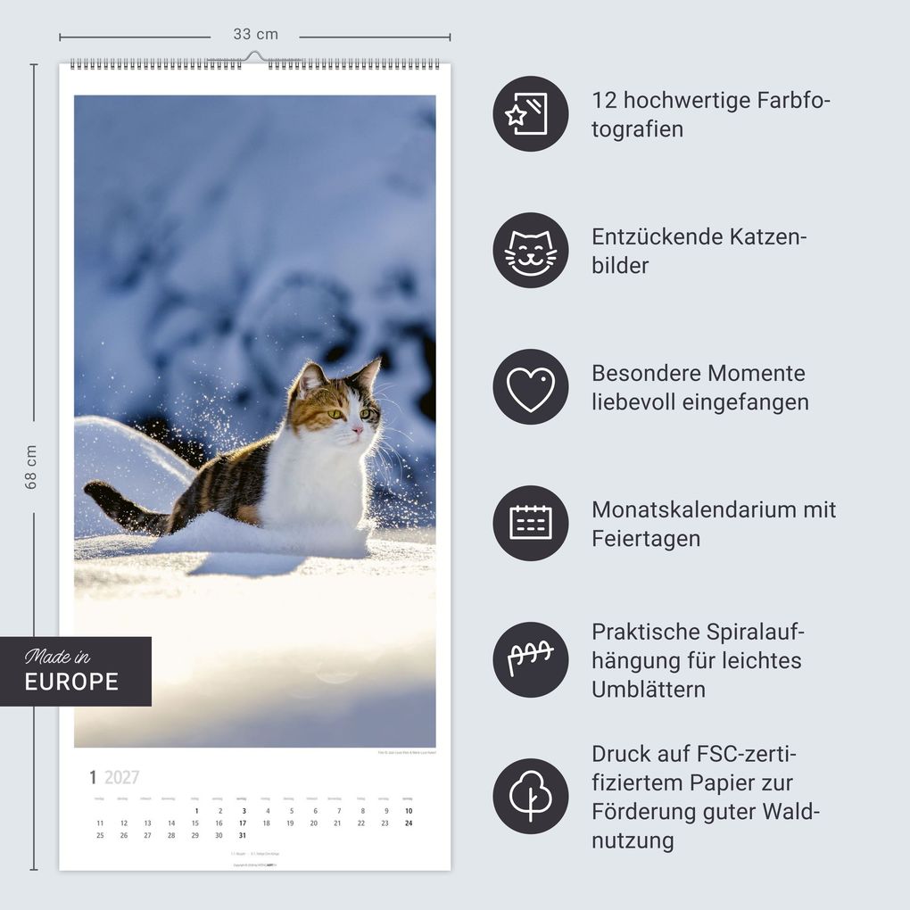 Weitere Ansicht: Katzen Kalender 2027