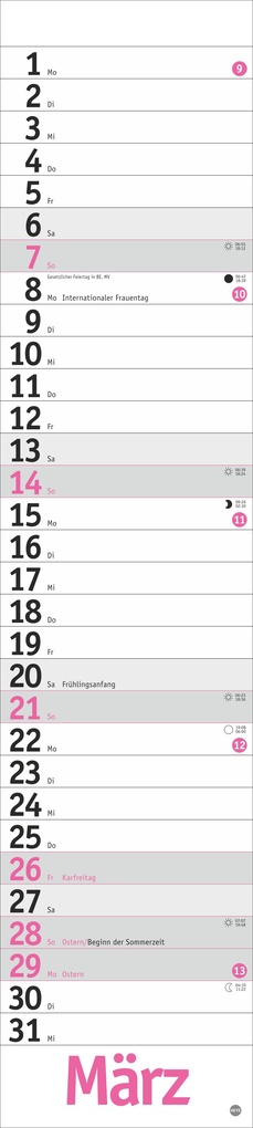 Weitere Ansicht: Langplaner, pink 2027