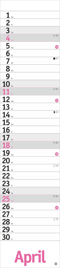 Weitere Ansicht: Langplaner, pink 2027