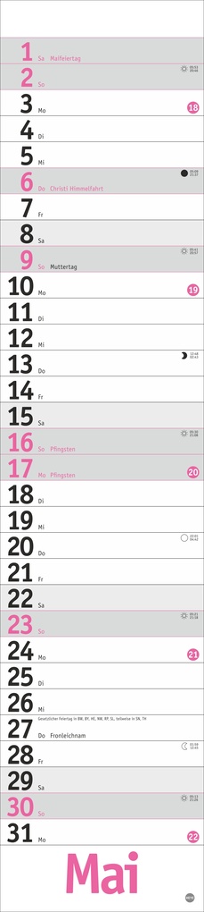 Weitere Ansicht: Langplaner, pink 2027