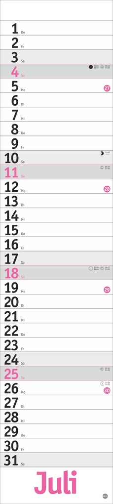 Weitere Ansicht: Langplaner, pink 2027