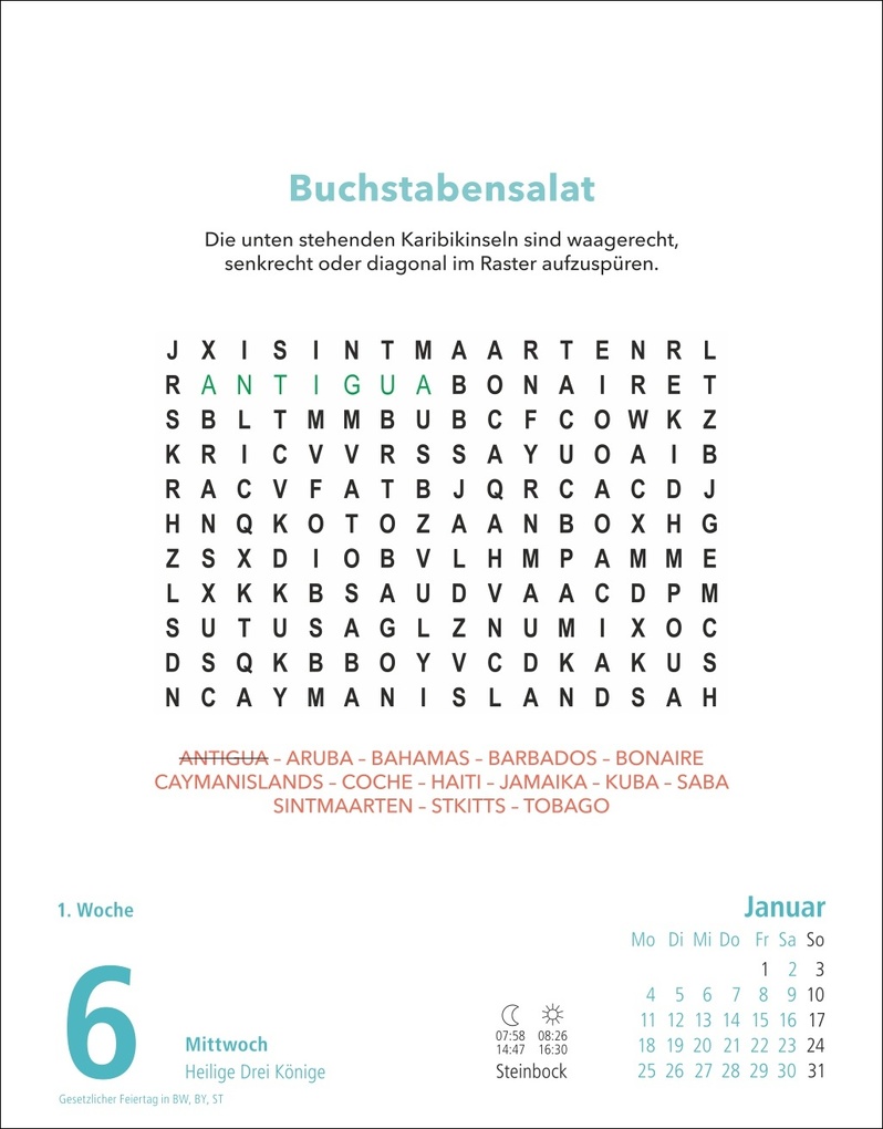 Weitere Ansicht: Stefan Heine Gehirnjogging Tagesabreißkalender 2027 | Stefan Heine