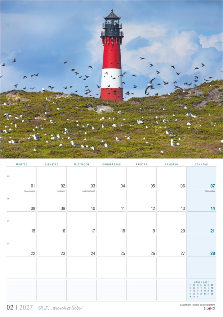 Weitere Ansicht: Sylt ... wie ich es liebe Kalender 2027