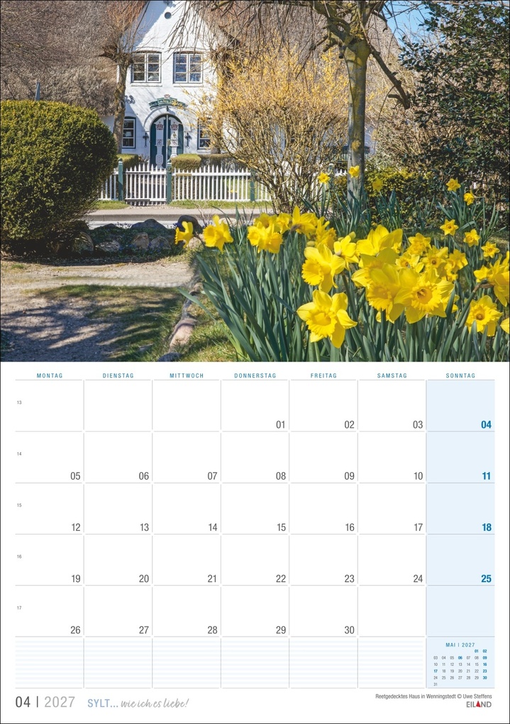 Weitere Ansicht: Sylt ... wie ich es liebe Kalender 2027