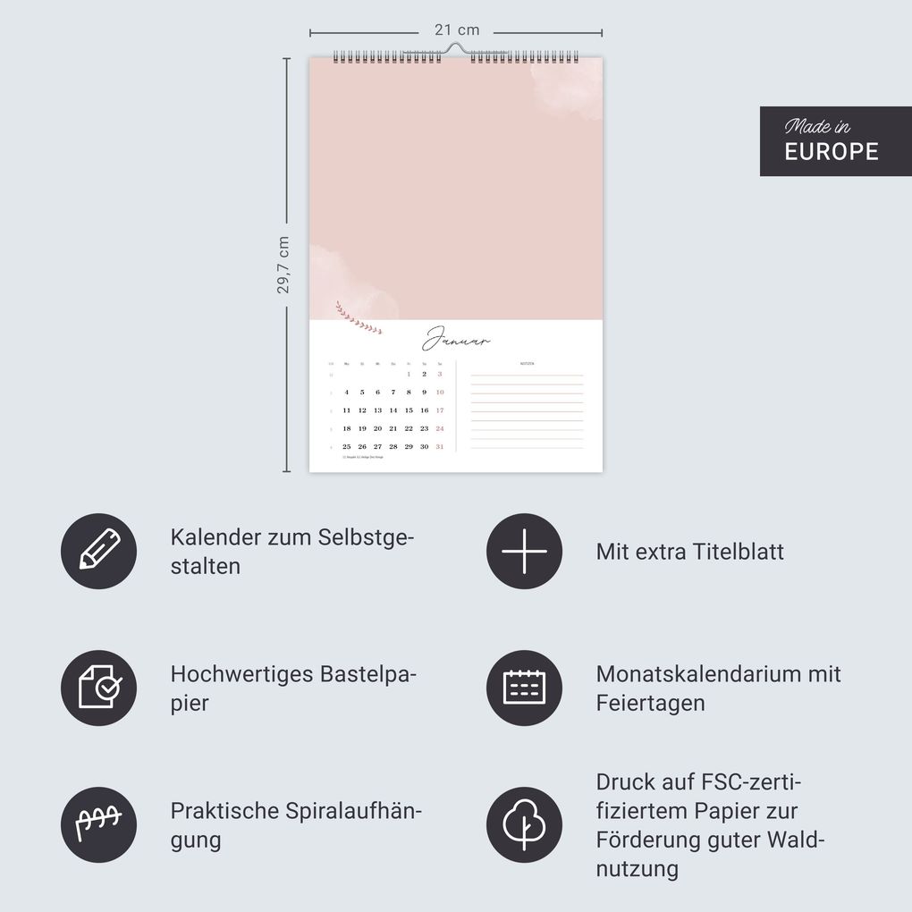 Weitere Ansicht: Kreativkalender Glücksmomente A4 2027