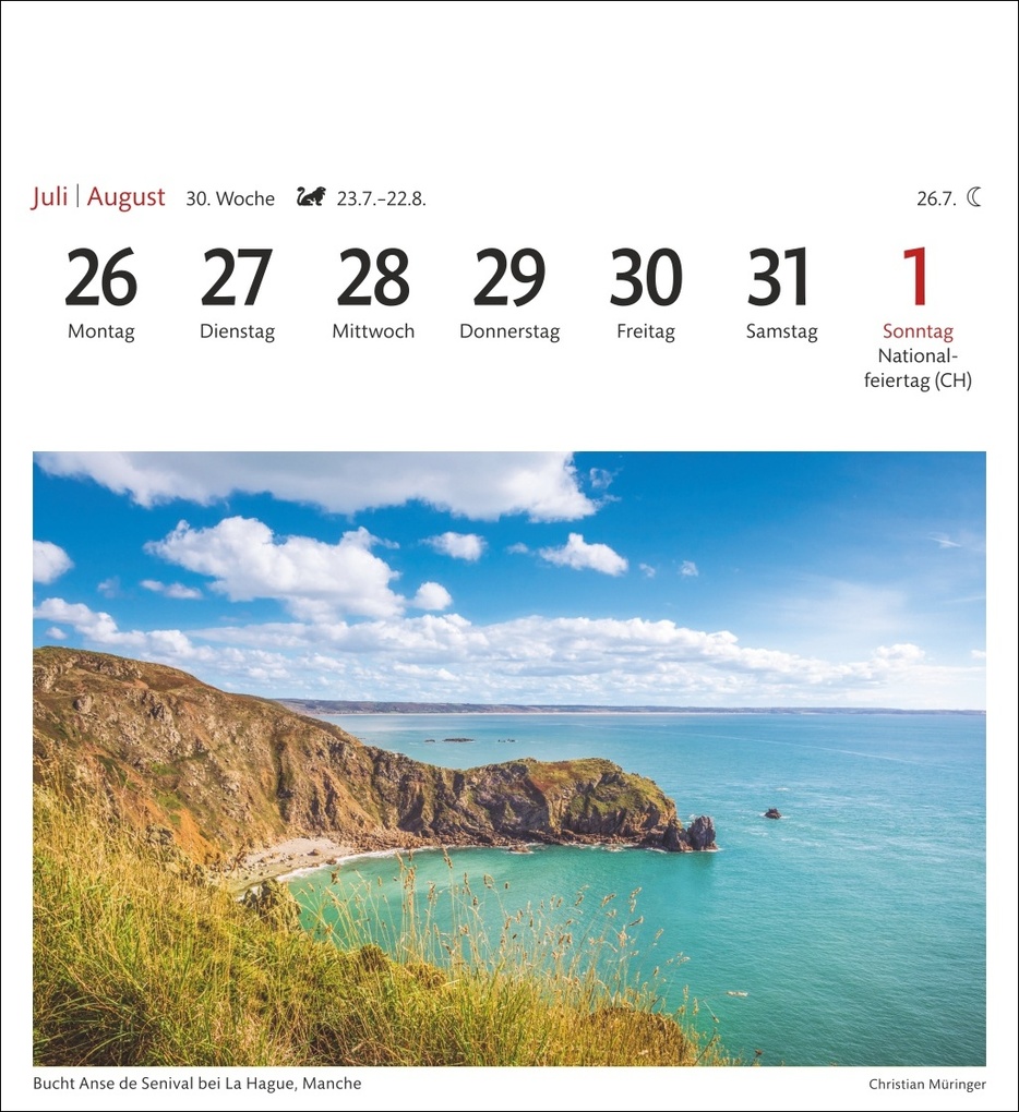 Weitere Ansicht: Bretagne & Normandie Sehnsuchtskalender 2027 - Wochenkalender mit 53 Postkarten