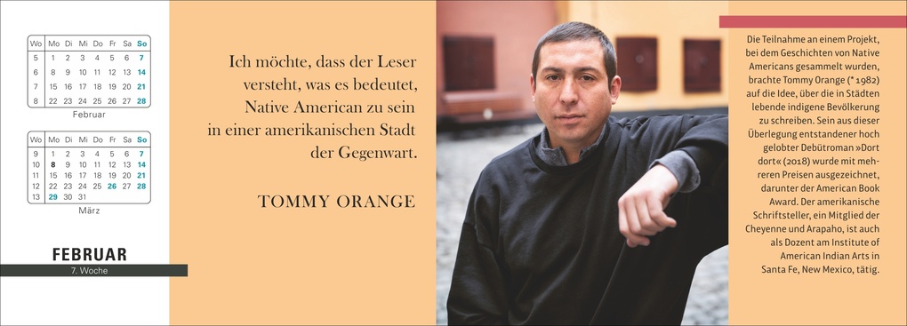 Weitere Ansicht: Der literarische Premium-Tischplaner 2027 - Wochenkalender mit Zitaten und Biografien ausgewählter Autorinnen und Autoren | Ulrike Issel