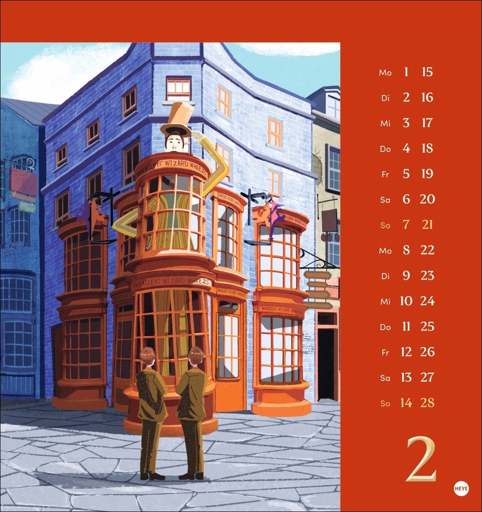 Weitere Ansicht: Harry Potter Postkartenkalender 2027