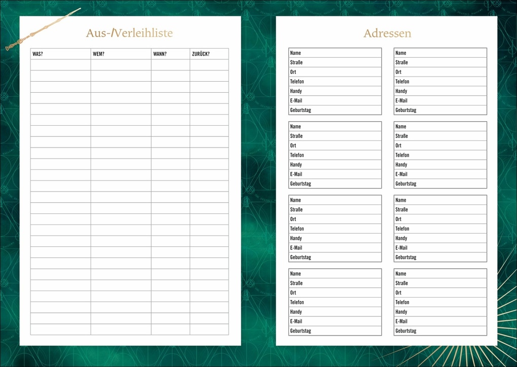 Weitere Ansicht: Harry Potter 17-Monats-Kalenderbuch A5 Hedwig 2027 - 17 Monate. Von August 2026 bis Dezember 2027