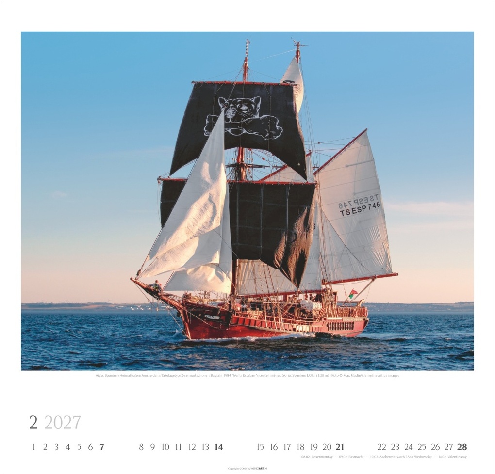 Weitere Ansicht: Tall Ships Kalender 2027