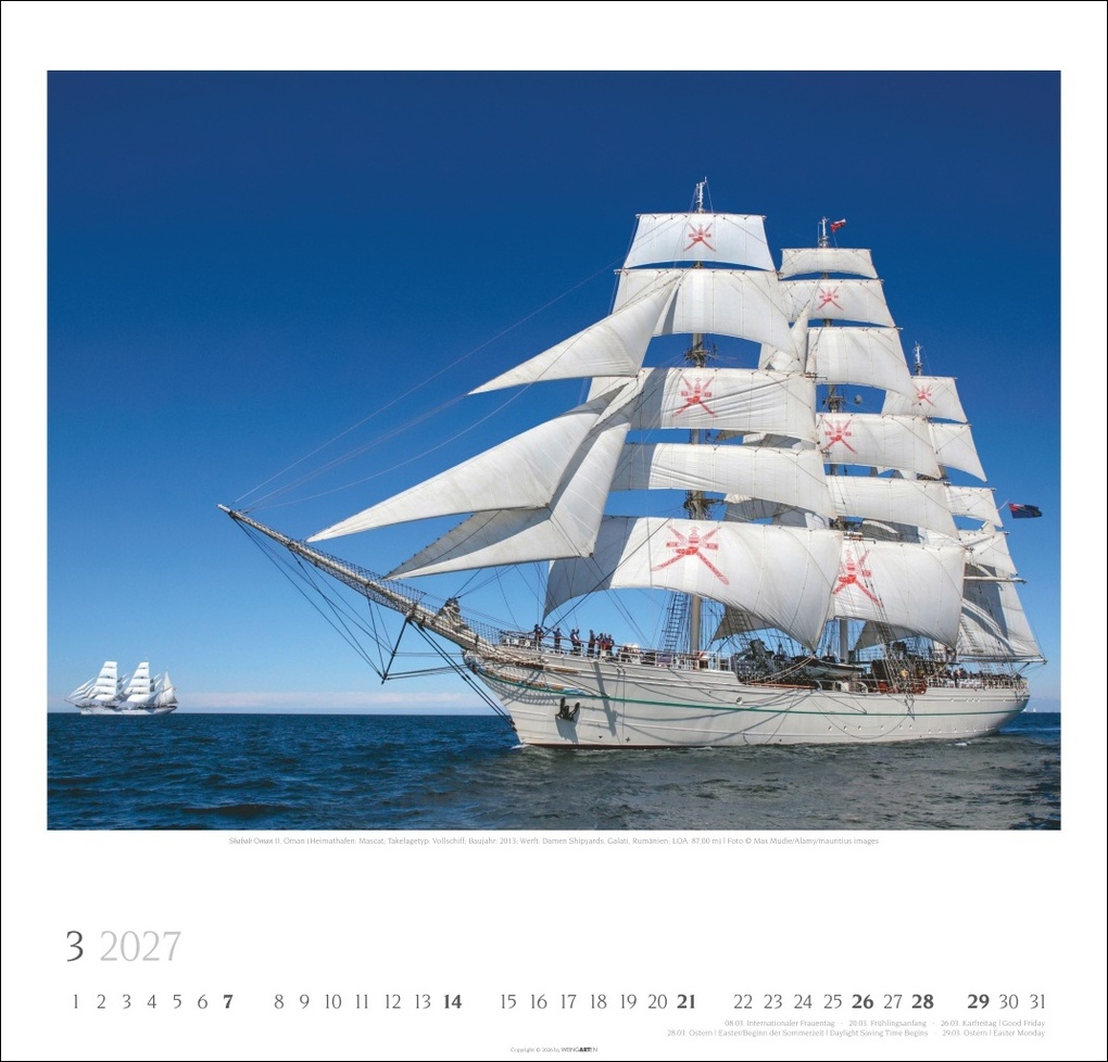Weitere Ansicht: Tall Ships Kalender 2027