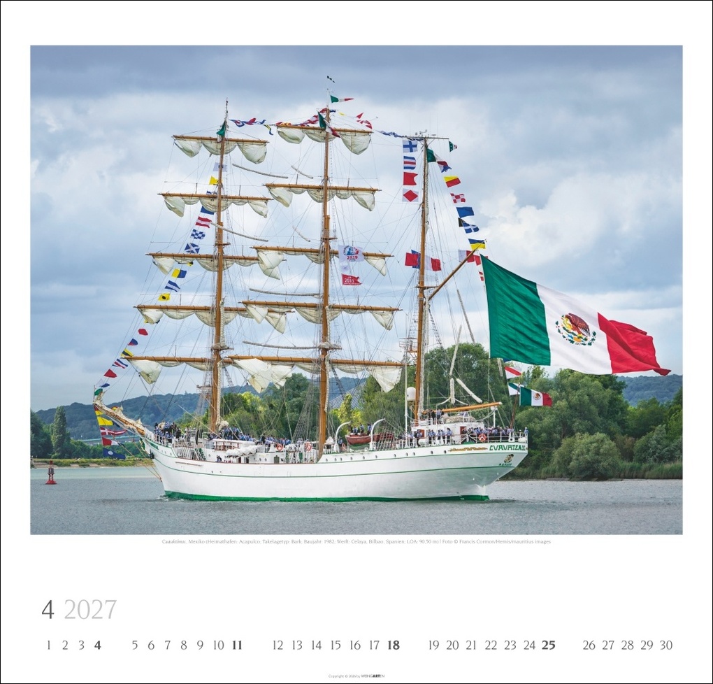 Weitere Ansicht: Tall Ships Kalender 2027