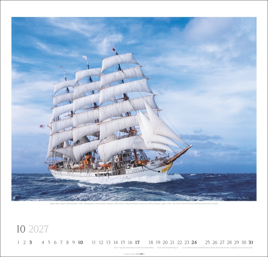 Weitere Ansicht: Tall Ships Kalender 2027