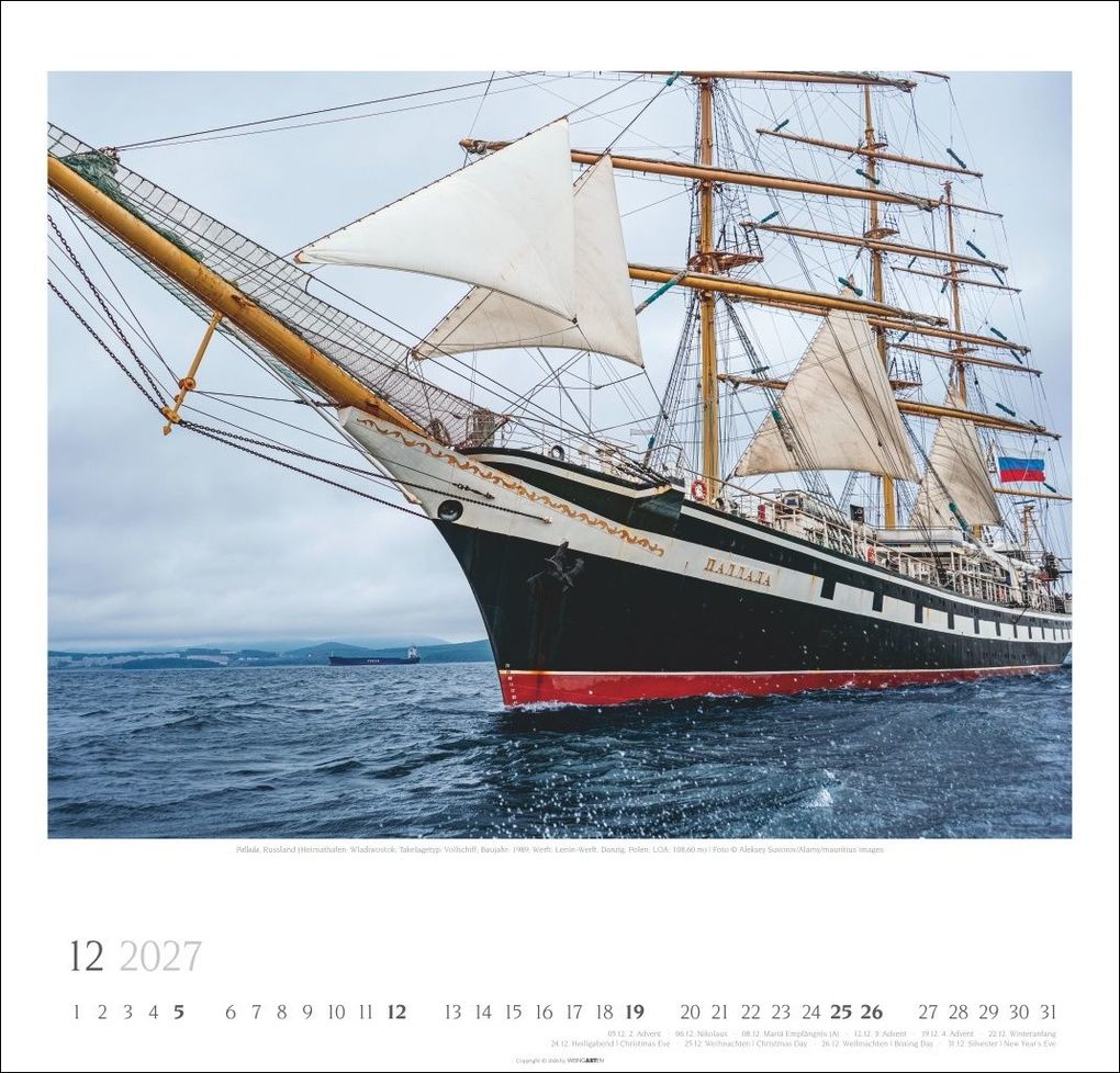Weitere Ansicht: Tall Ships Kalender 2027