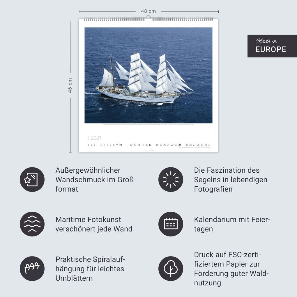Weitere Ansicht: Tall Ships Kalender 2027