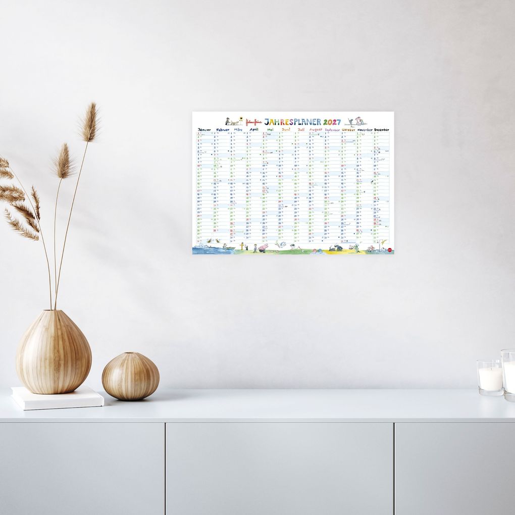 Weitere Ansicht: Helme Heine: Tafelkalender A3 2027 | Helme Heine
