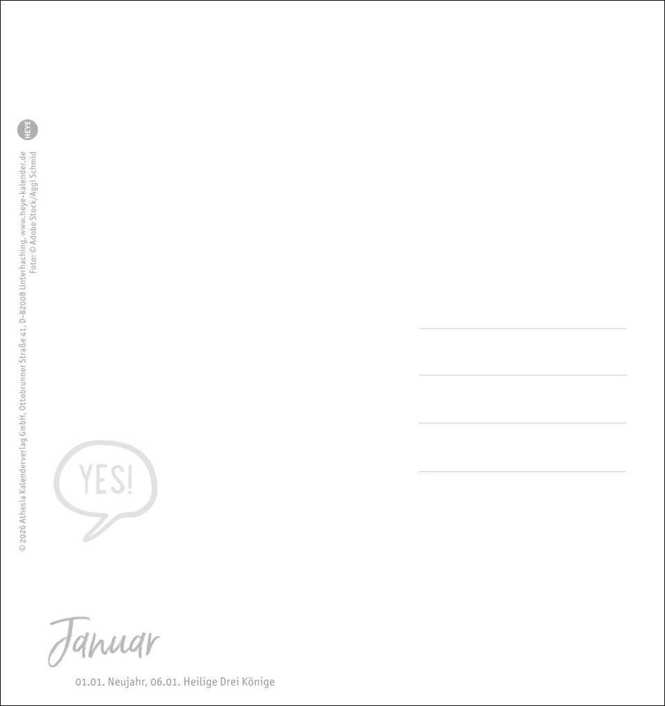 Weitere Ansicht: Never give up! Postkartenkalender 2027 - Durchhalten. Denn alles wird gut.