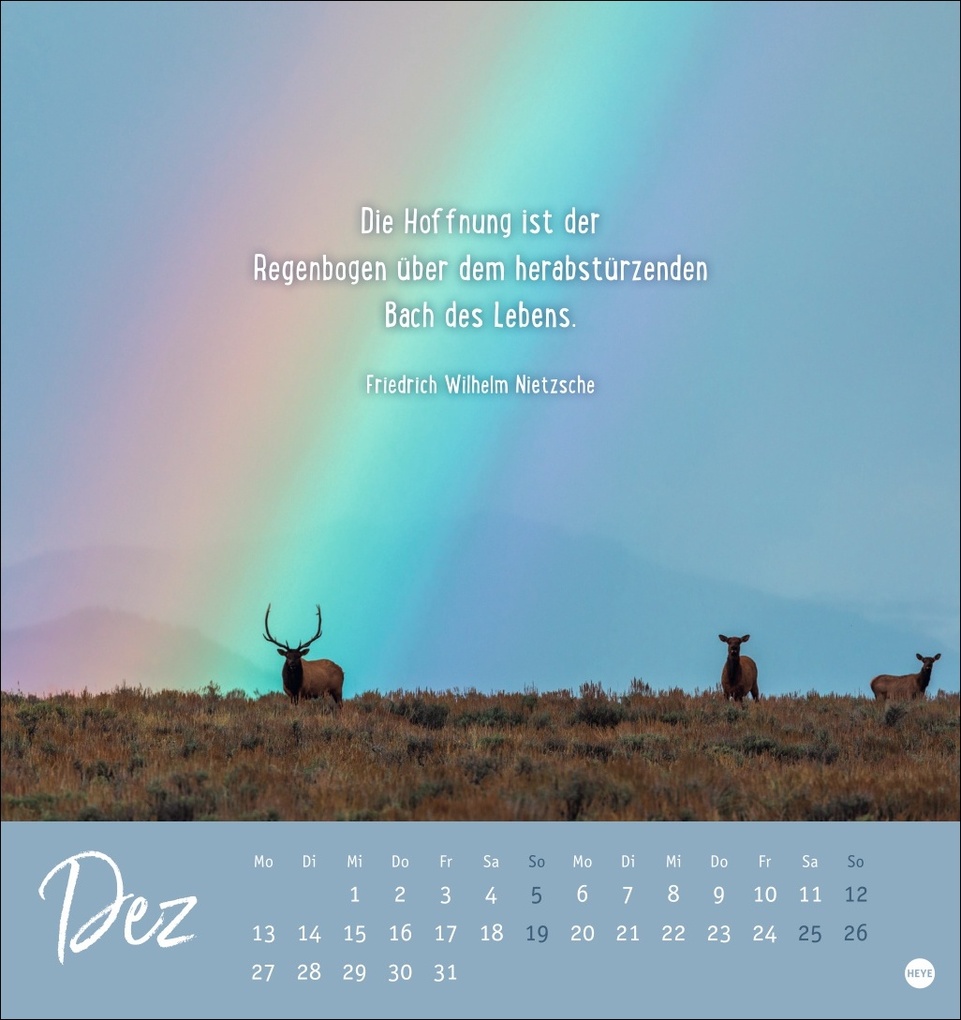 Weitere Ansicht: Never give up! Postkartenkalender 2027 - Durchhalten. Denn alles wird gut.