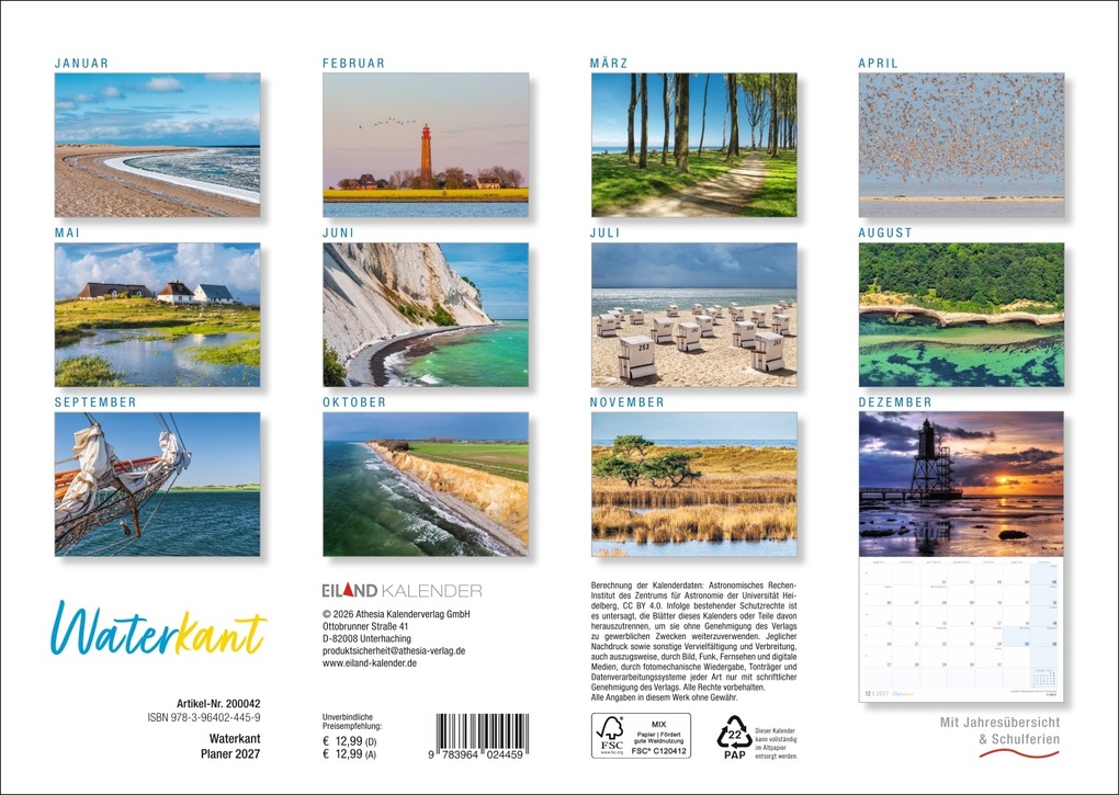 Weitere Ansicht: Waterkant Kalender 2027