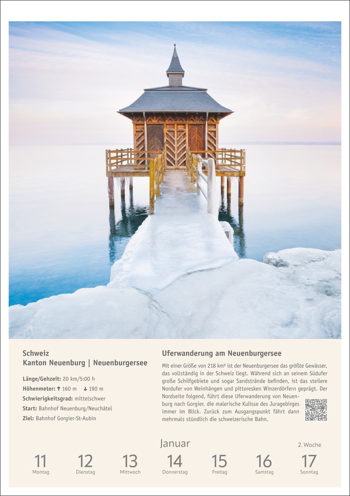 Weitere Ansicht: Wanderlust Wochen-Kulturkalender 2027 - 53 Touren von der Küste bis zu den Alpen | Pröttel Michael