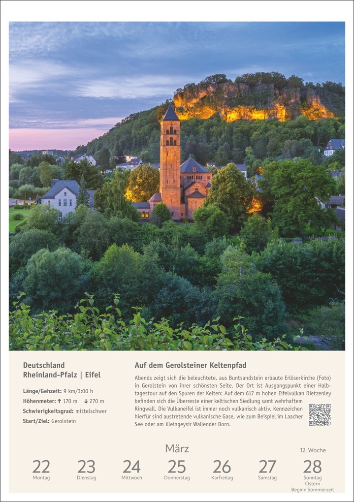 Weitere Ansicht: Wanderlust Wochen-Kulturkalender 2027 - 53 Touren von der Küste bis zu den Alpen | Pröttel Michael