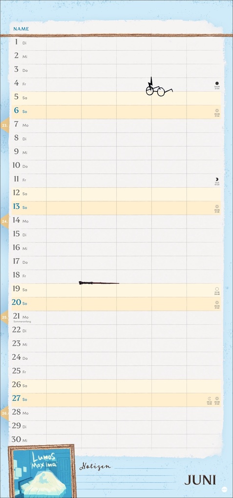 Weitere Ansicht: Harry Potter Familienplaner 2027