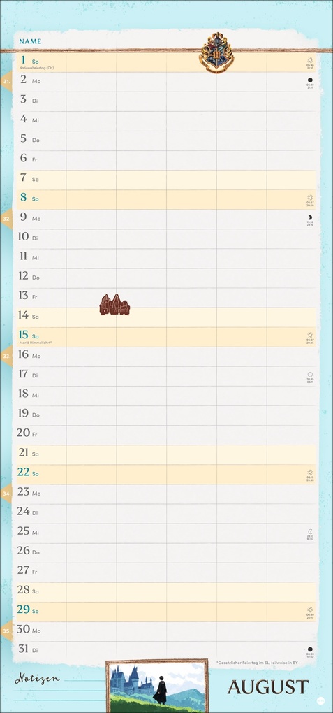 Weitere Ansicht: Harry Potter Familienplaner 2027