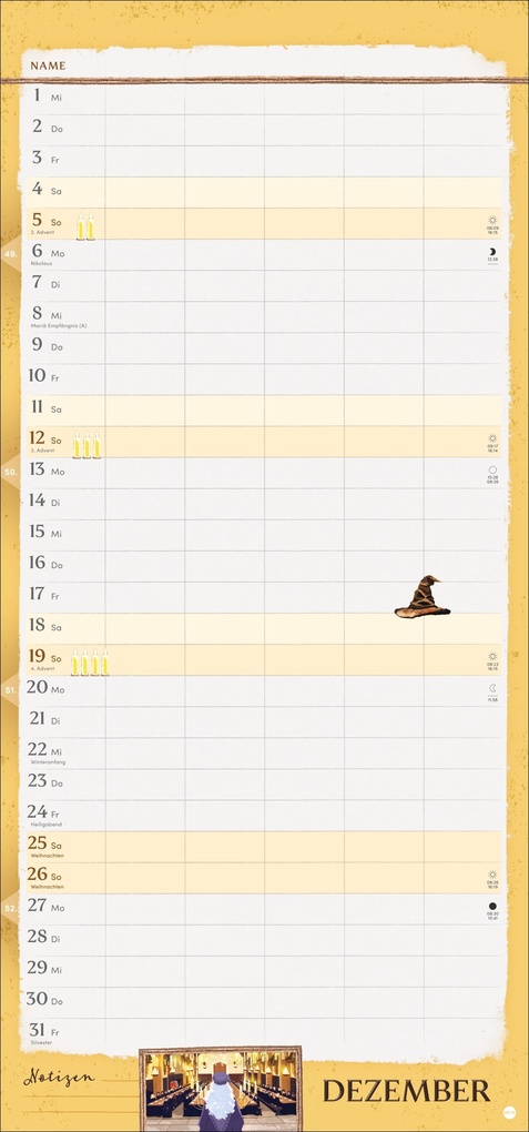 Weitere Ansicht: Harry Potter Familienplaner 2027