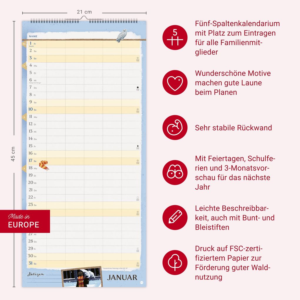 Weitere Ansicht: Harry Potter Familienplaner 2027