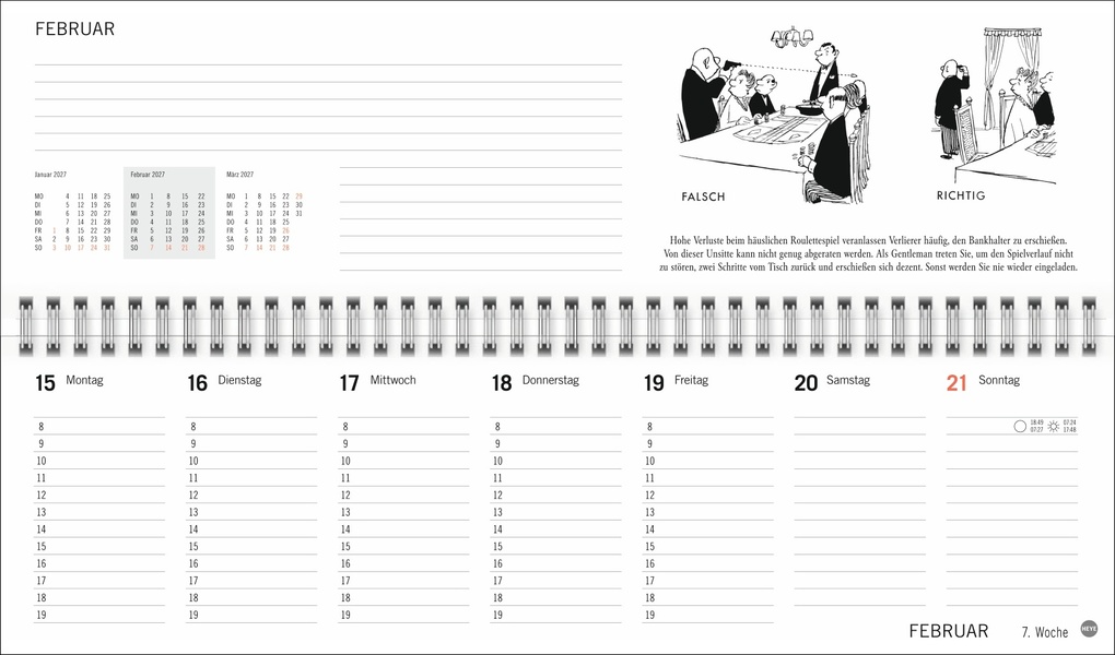 Weitere Ansicht: Loriot Büroplaner 2027 | Loriot