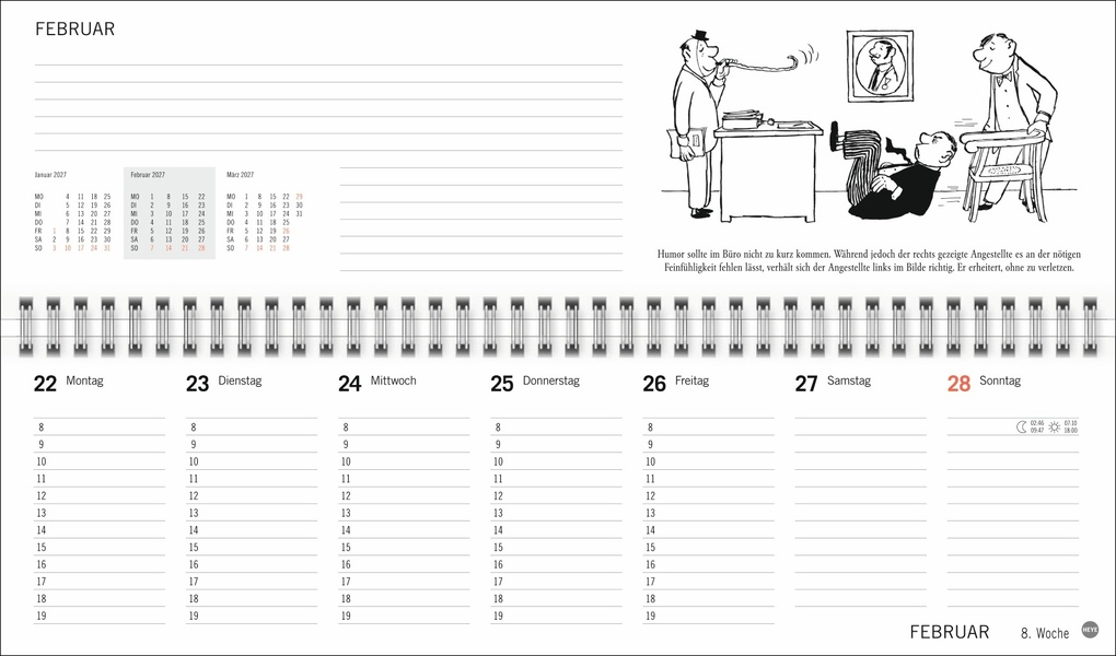Weitere Ansicht: Loriot Büroplaner 2027 | Loriot