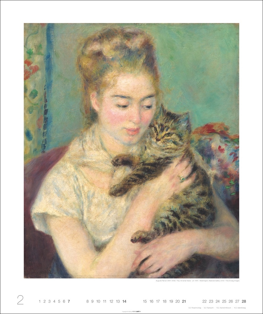 Weitere Ansicht: Katzen in der Kunst Edition Kalender 2027 | Franz Marc, Paula Modersohn-Becker, Suzanne Valadon