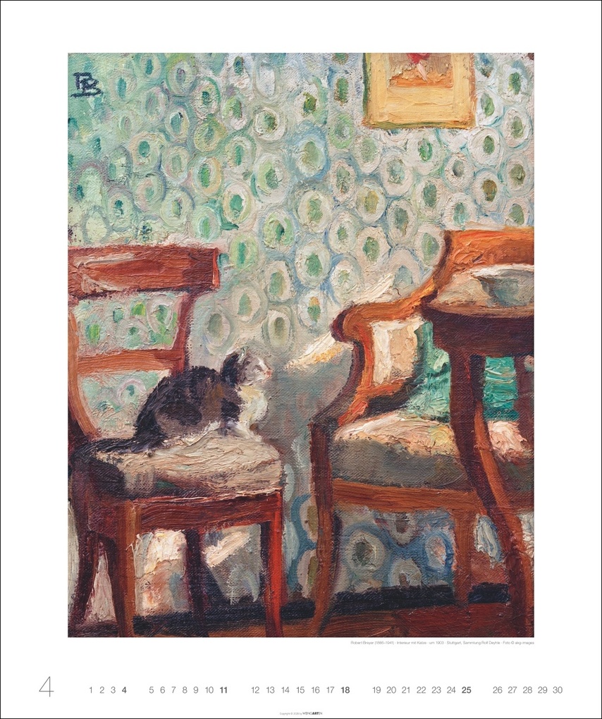 Weitere Ansicht: Katzen in der Kunst Edition Kalender 2027 | Franz Marc, Paula Modersohn-Becker, Suzanne Valadon