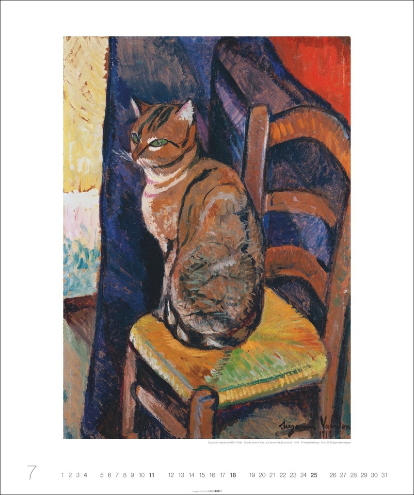 Weitere Ansicht: Katzen in der Kunst Edition Kalender 2027 | Franz Marc, Paula Modersohn-Becker, Suzanne Valadon