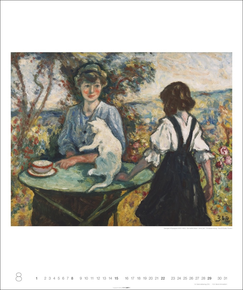 Weitere Ansicht: Katzen in der Kunst Edition Kalender 2027 | Franz Marc, Paula Modersohn-Becker, Suzanne Valadon