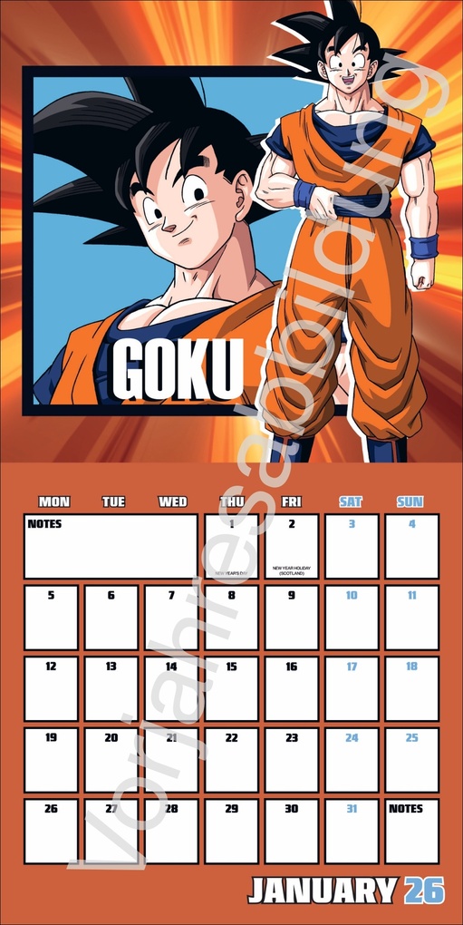 Weitere Ansicht: Dragon Ball Z Broschurkalender 2027