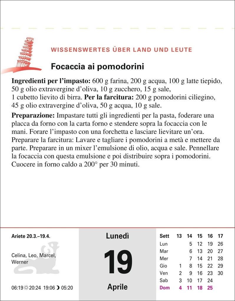 Weitere Ansicht: Italienisch Sprachkalender 2027 - Italienisch lernen leicht gemacht - Tagesabreißkalender | Carlotta Rainoldi