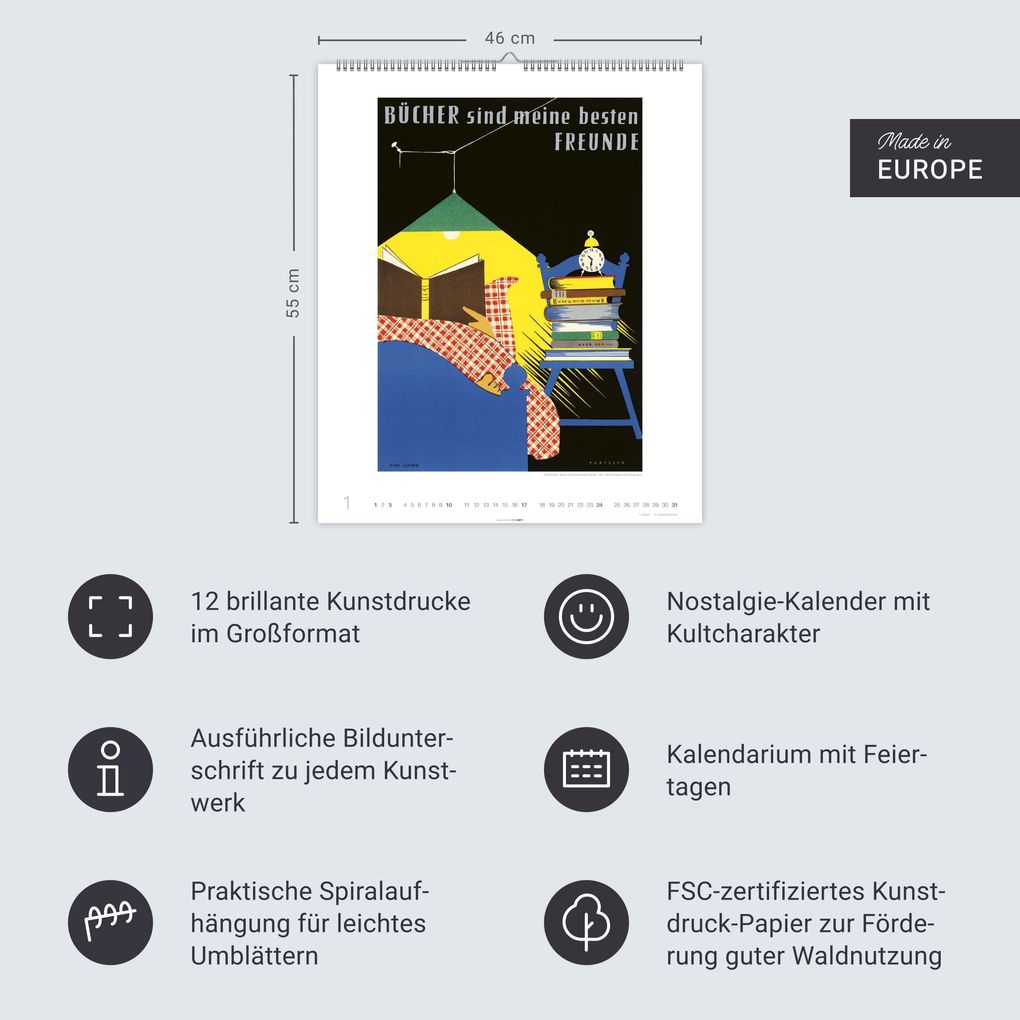 Weitere Ansicht: DDR-Plakate Edition Kalender 2027
