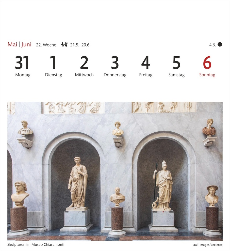 Weitere Ansicht: Rom Sehnsuchtskalender 2027 - Wochenkalender mit 53 Postkarten