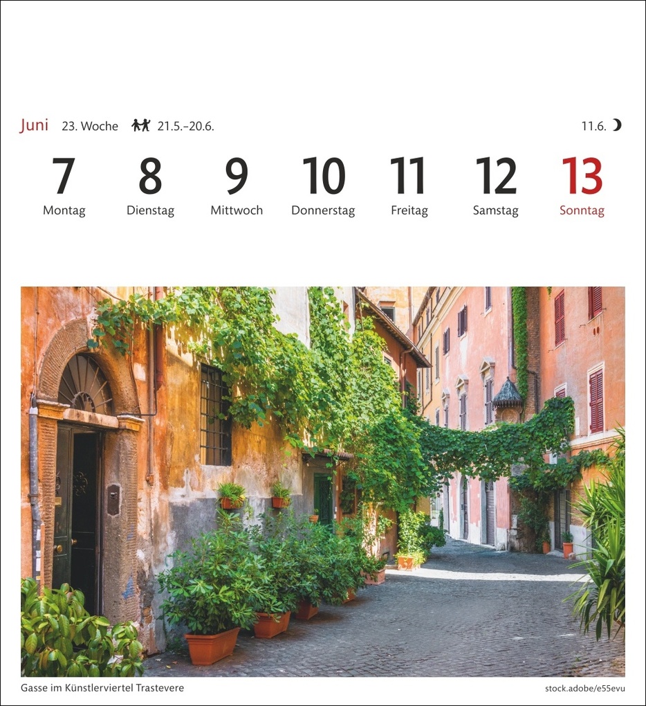 Weitere Ansicht: Rom Sehnsuchtskalender 2027 - Wochenkalender mit 53 Postkarten
