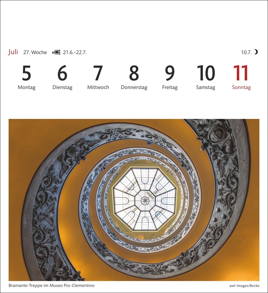 Weitere Ansicht: Rom Sehnsuchtskalender 2027 - Wochenkalender mit 53 Postkarten