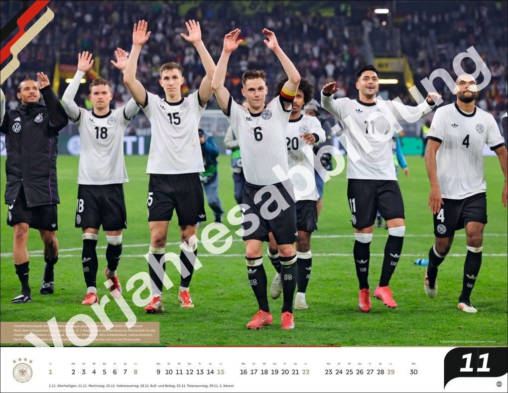 Weitere Ansicht: DFB Männer Posterkalender 2027