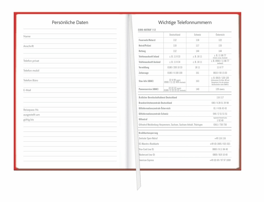 Weitere Ansicht: Kalenderbuch A6 koralle 2027