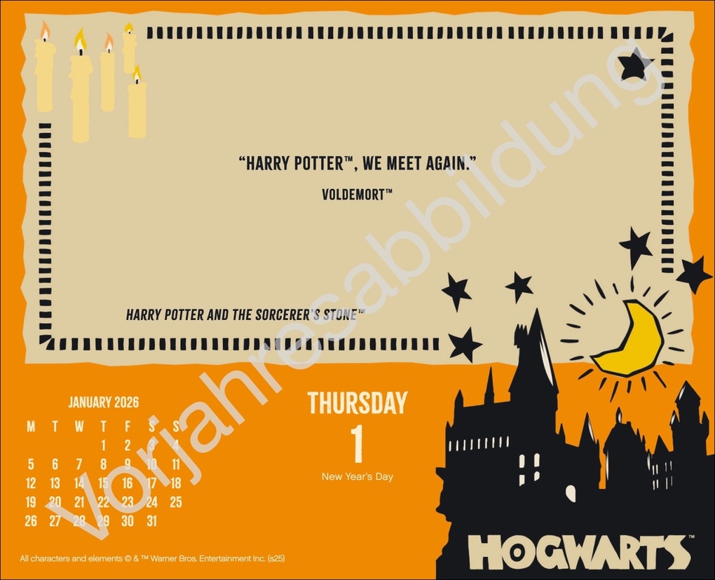 Weitere Ansicht: Harry Potter Tagesabreißkalender 2027