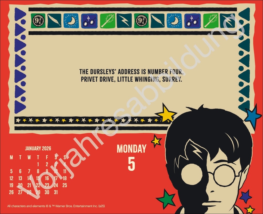 Weitere Ansicht: Harry Potter Tagesabreißkalender 2027