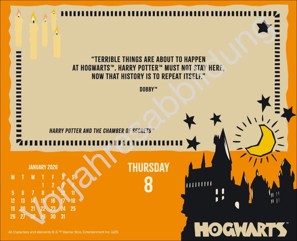 Weitere Ansicht: Harry Potter Tagesabreißkalender 2027