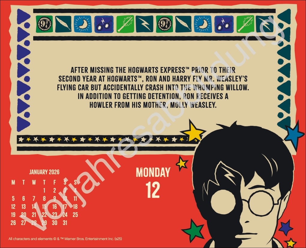 Weitere Ansicht: Harry Potter Tagesabreißkalender 2027