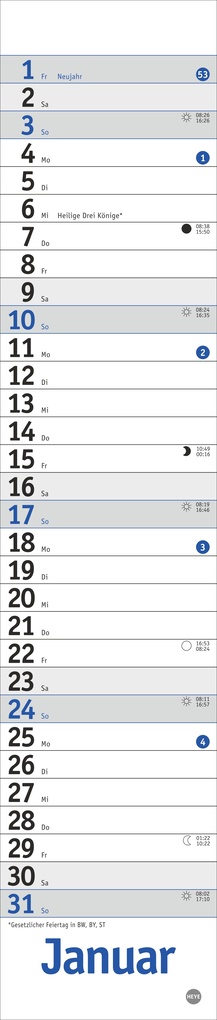 Weitere Ansicht: Langplaner mini, blau 2027